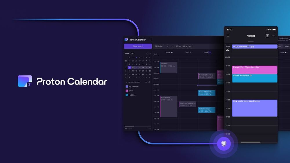 Proton Calendar Replaces Gcal