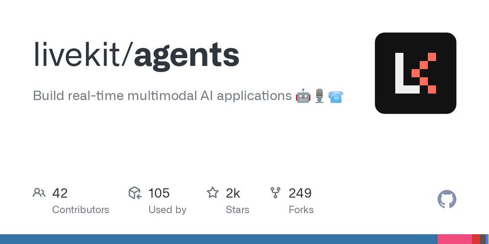 GitHub - livekit/agents: Build real-time multimodal AI applications 🤖🎙️📹