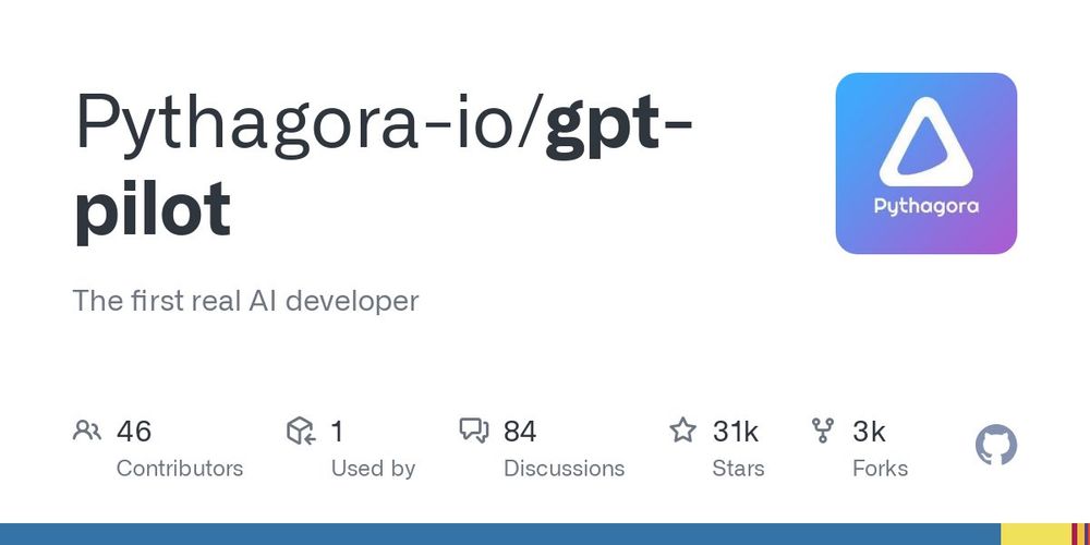 GitHub - Pythagora-io/gpt-pilot: The first real AI developer