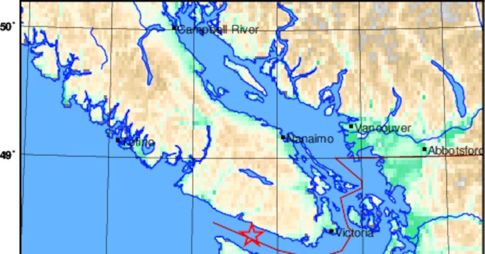4.1-magnitude earthquake ‘lightly felt’ on Vancouver Island
