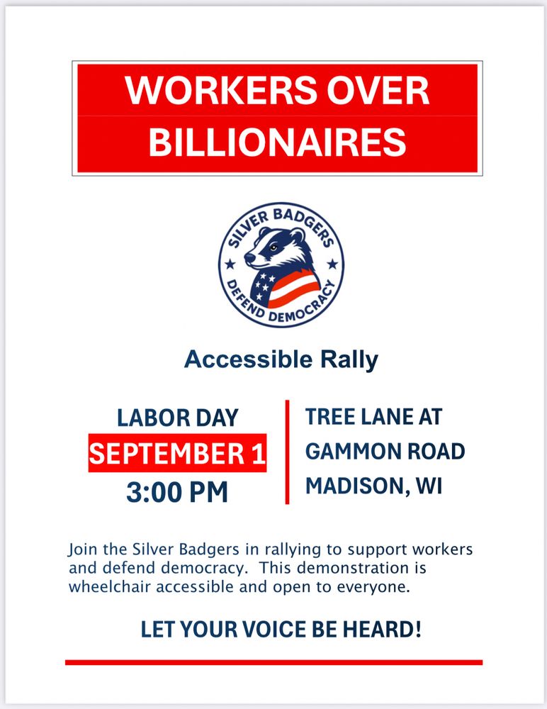 Silver Badgers Logo with rally information.