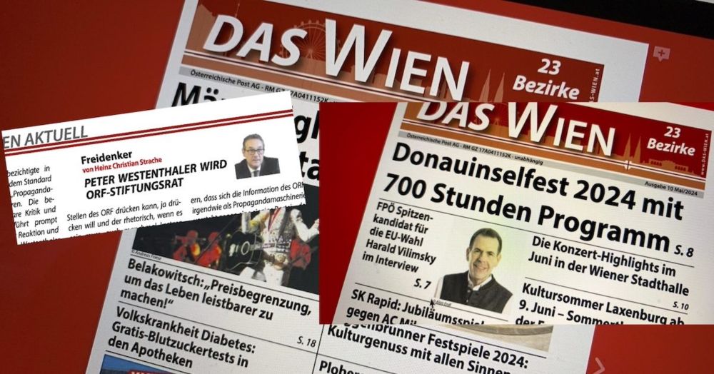 Gratisblatt „Das Wien“ am rechten Rand