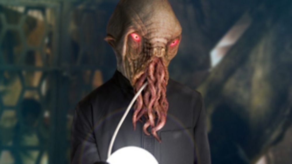 A picture of the Ood from doctor who. 