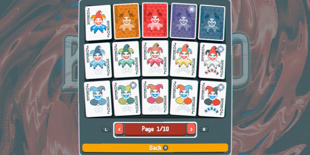 A page of jokers from the Balatro video game.