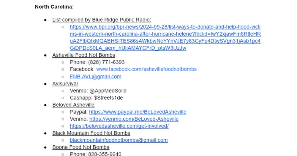 Places to donate to help Appalachia following Hurricane Helene: