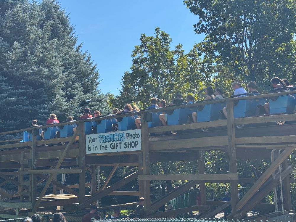 Tremors train on the final brake run.