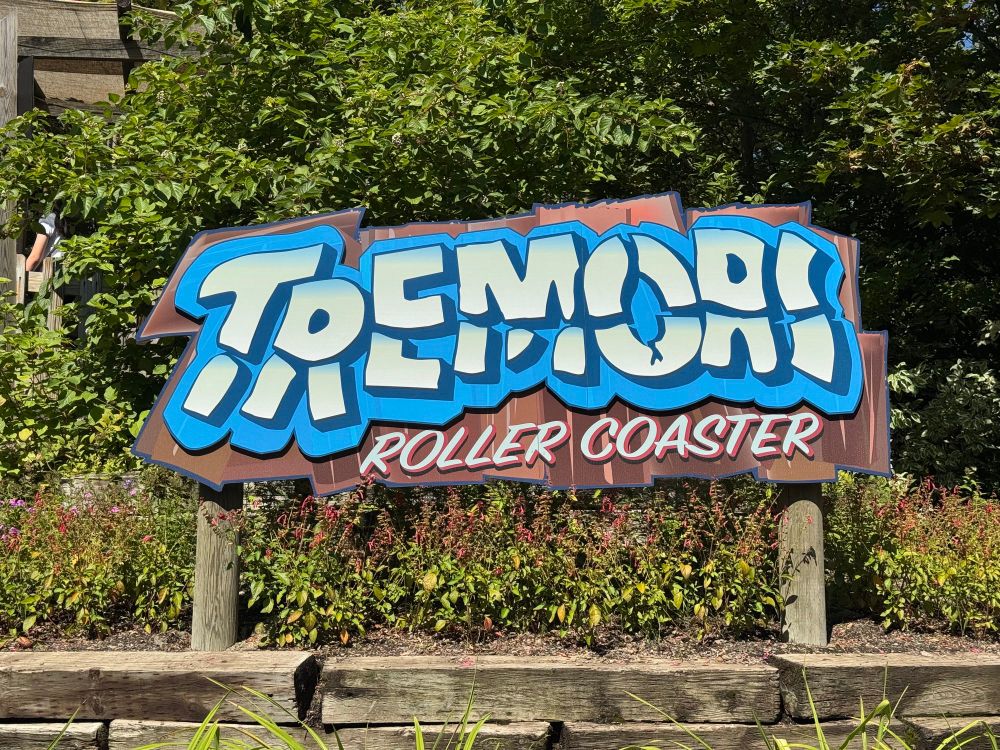 Tremors rollercoaster sign 