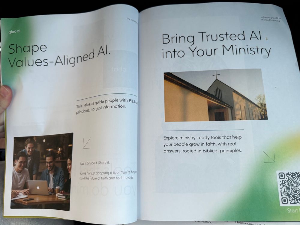 Shape
Values-Aligned AI

This helps us guide people with Biblical principles, not just information. 

You're not just adopting a tool. You're helping) build the future of faith and technology.

Explore ministry-ready tools that help your people grow in faith, with real answers, rooted in Biblical principles.