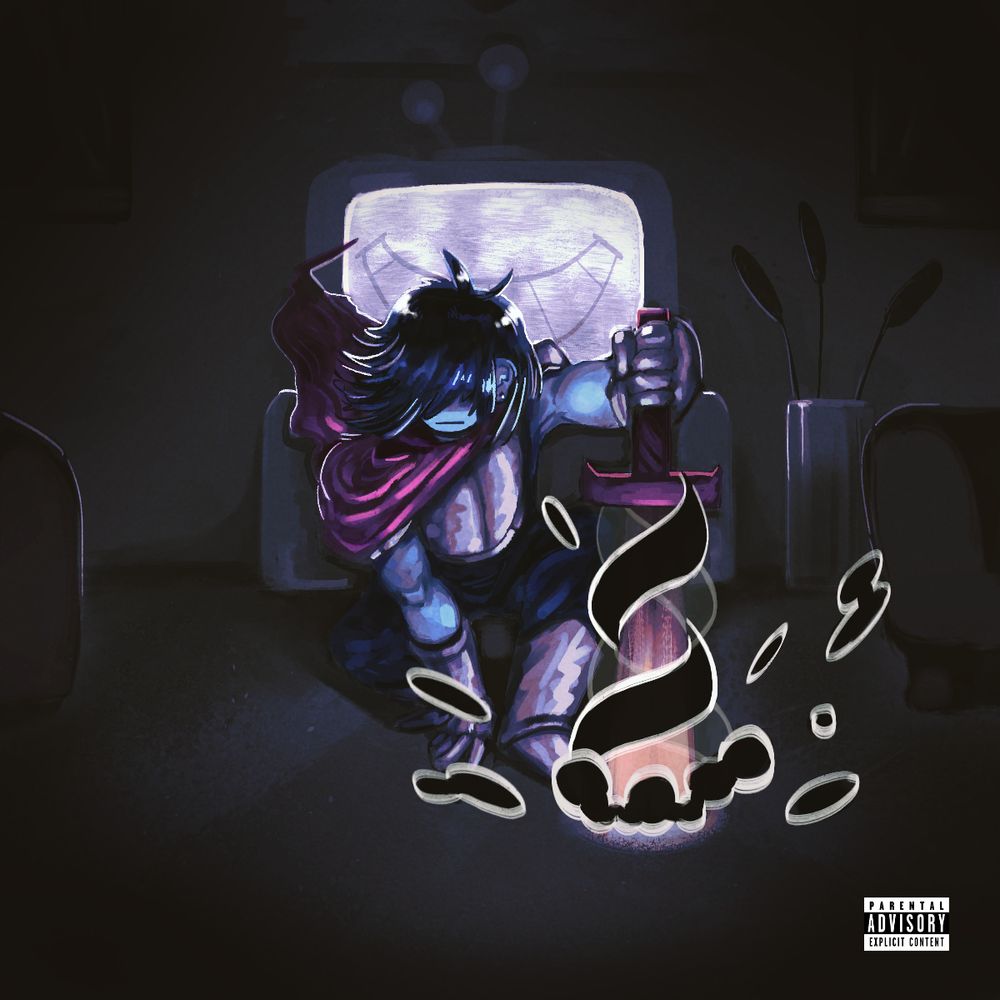 art of Kris in parody of the album art for "Revengeseekerz" by Jane Remover.