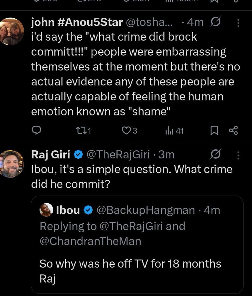 Tweets of Raj exposing himself as human filth