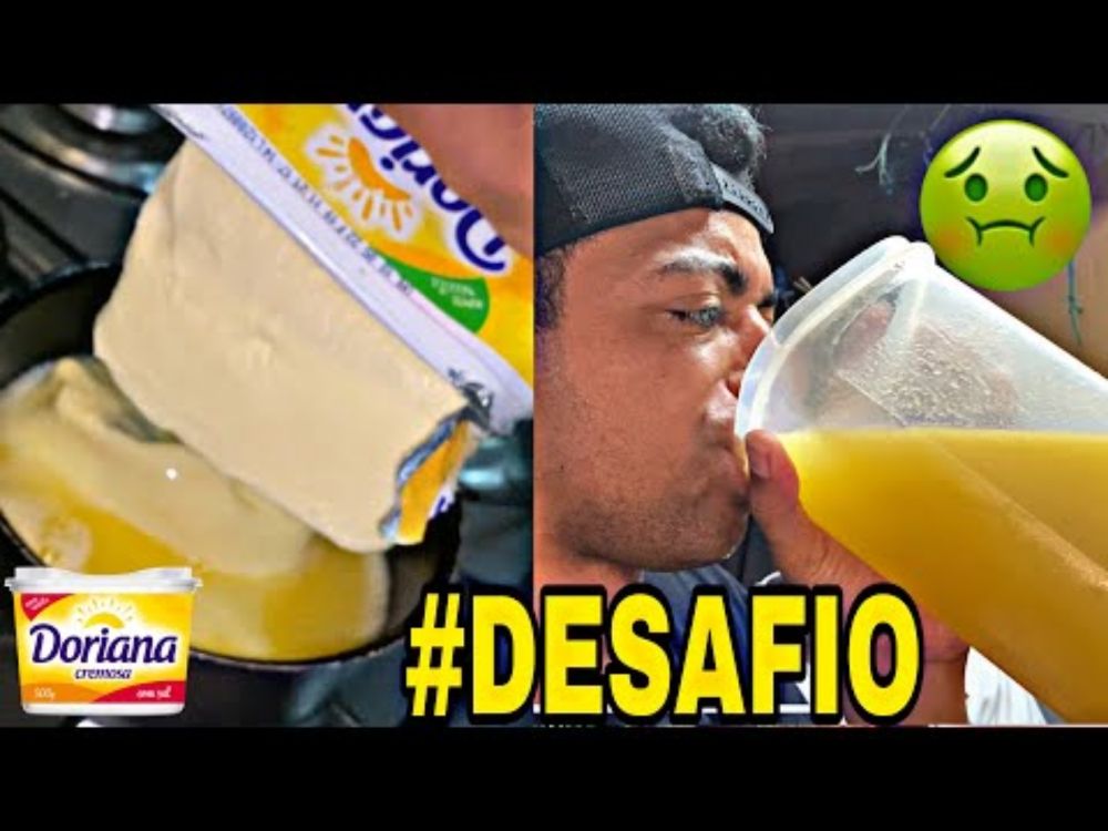 Derreti 1KILO de MANTEIGA e tomei 🤮#desafio