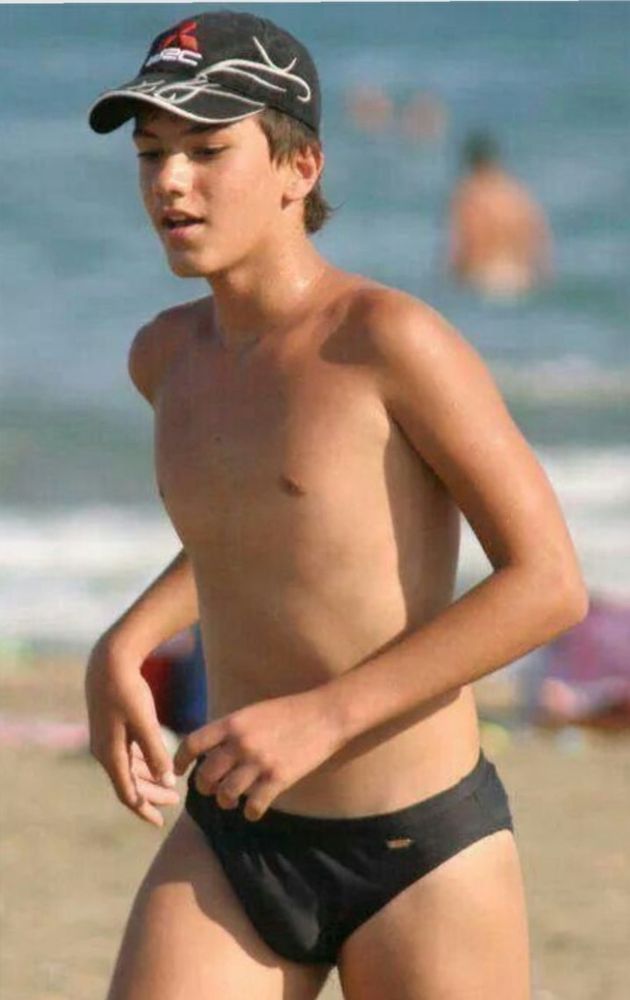 Young man at the beach