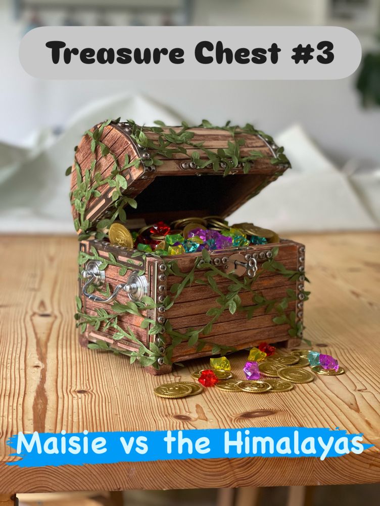 A wooden chest filled with treasure. 