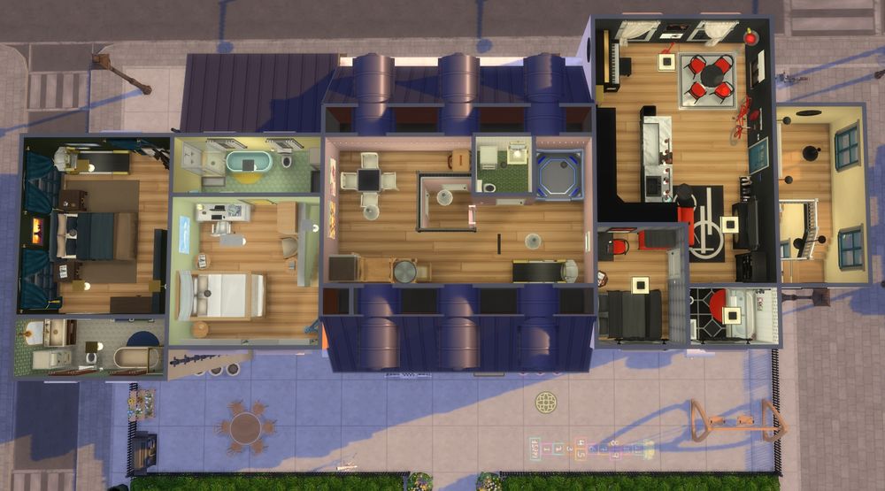 Floor 3 top down view of the units.