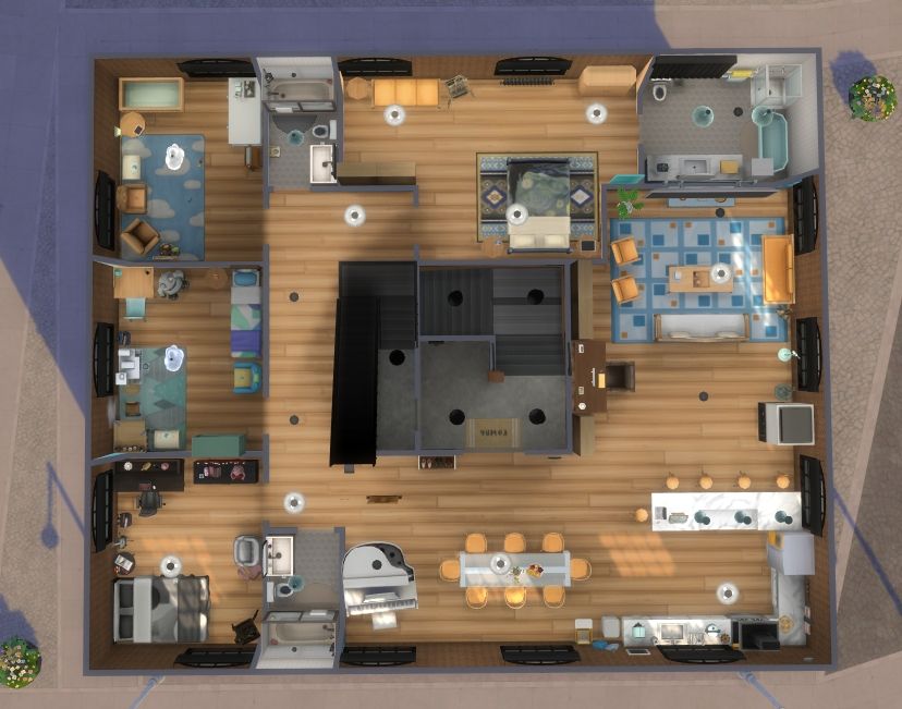 The 4th floor showing the 6th unit of the residential rental.