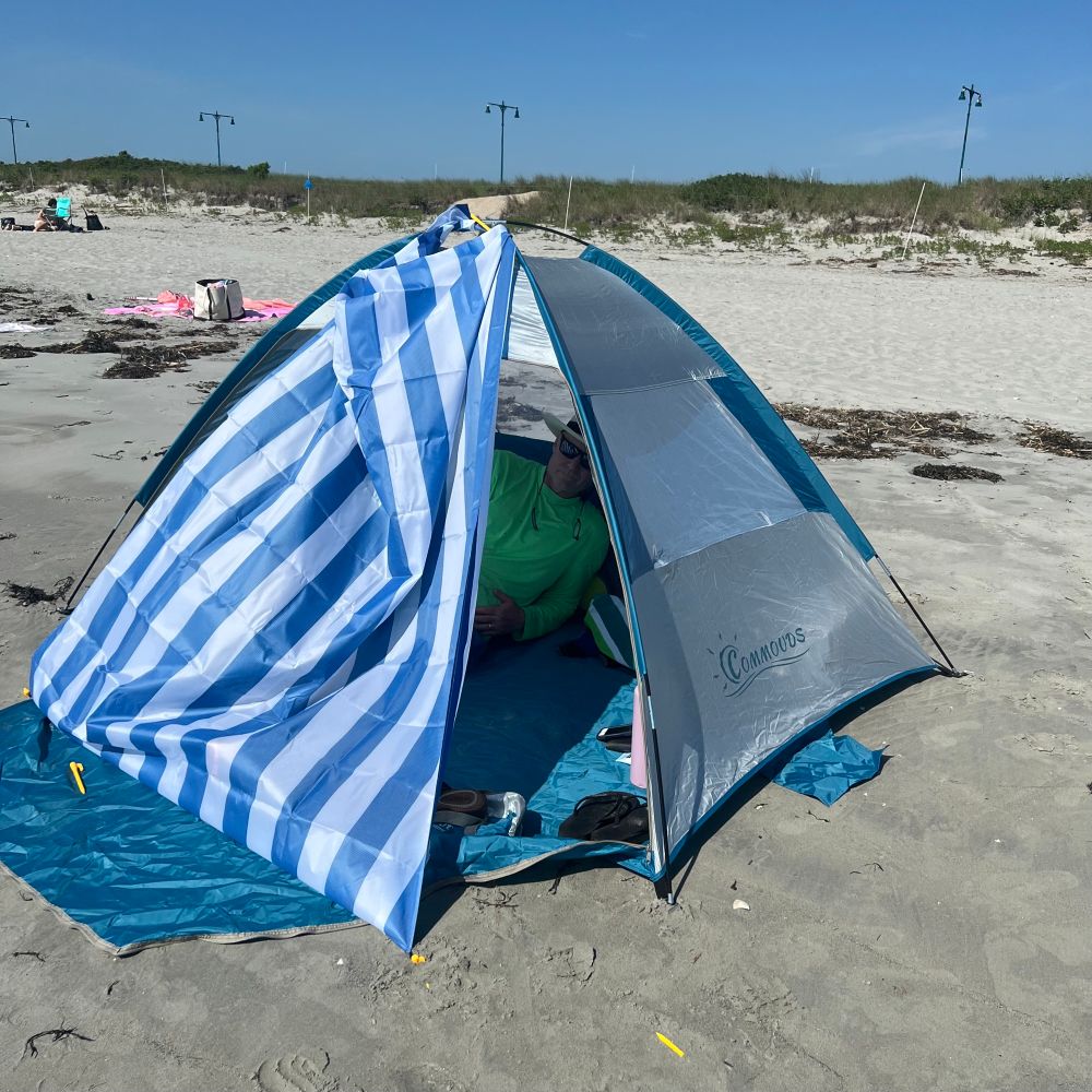 Tent on beach 