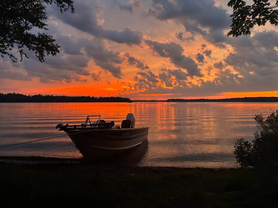Sunset over Tomahawk Lake