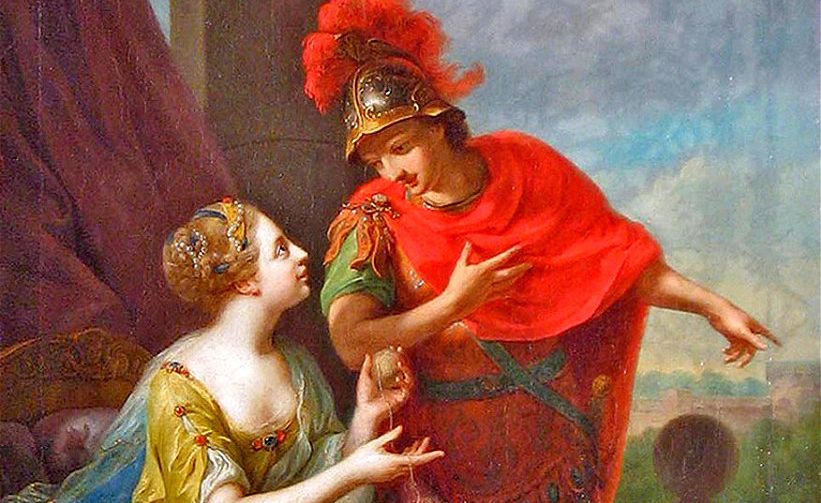 Painting of Theses and Ariadne.
