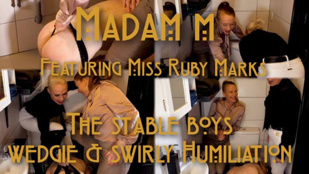 The Stable Boys Wedgie and Swirly humiliation, very harsh, featuring Miss Ruby Marks | Clips4sale