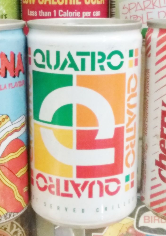 Quatro drinks can, from the 80’s