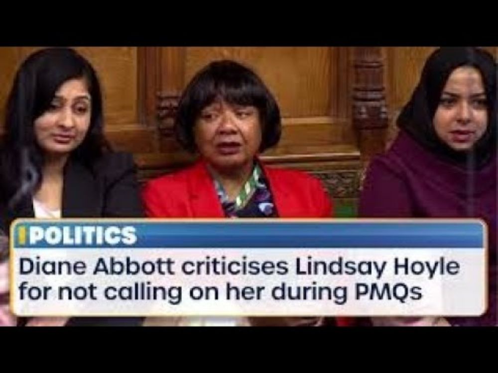 DIANE ABBOTT   the  FALLOUT   and did  Old Lindsay Hoyle cover himself in glory ?