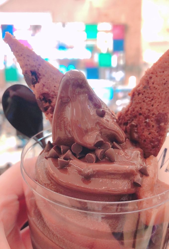 濃厚チョコソフトにマロンペースト。ありがとう世界。