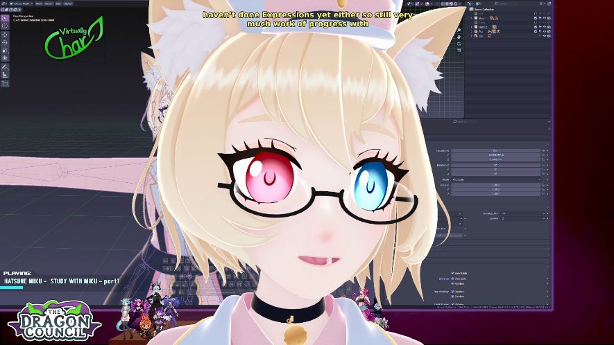 LilliKat model in use, with face tracking working