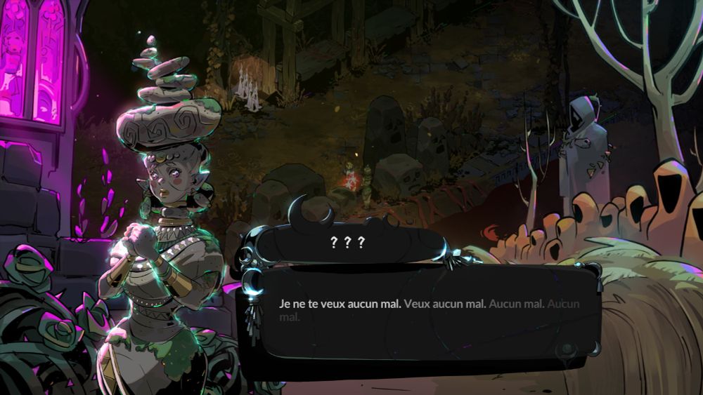 Une capture d'écran de Hades 2. 