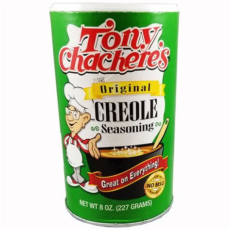 A picture of a shaker of Tony Chachere's Original Creole Seasoning