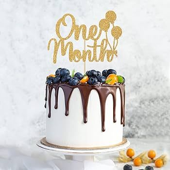 Bolo de celebração ao aniversário de um mês deste perfil.