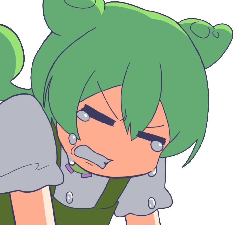 Screenshot of Zundamon crying from the ZONeZONeZundaEnergy Music Video