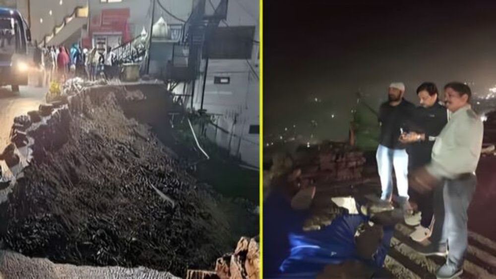 Himachal Breaking: Heavy rains cause havoc in Shimla, massive landslide near Gurudwara, entire traffic disrupted