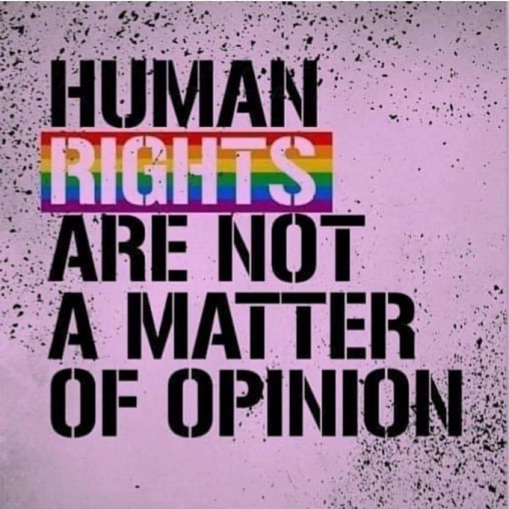 HUMAN
RIG
ARE NOT A MATTER OF OPINION