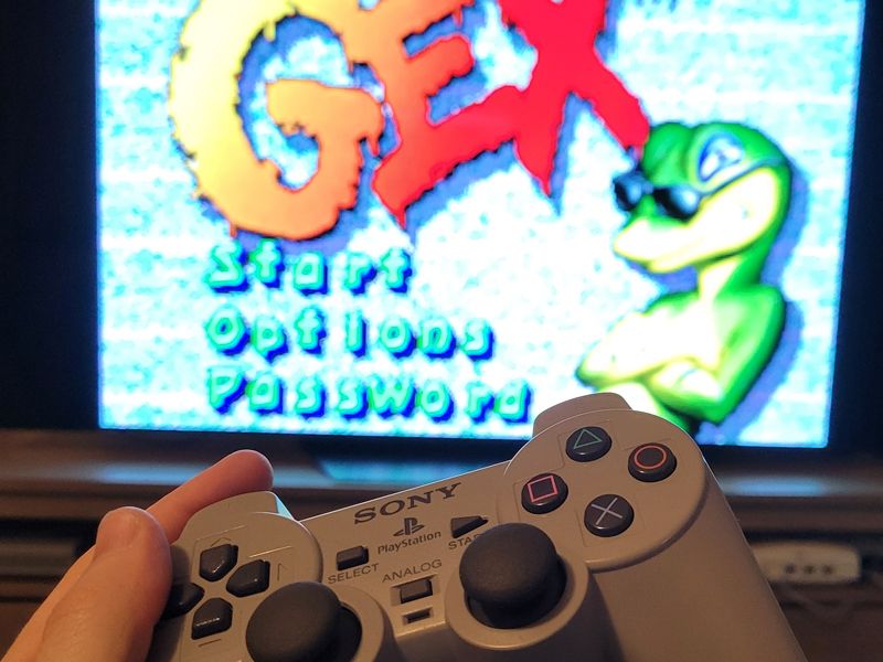 Sony PlayStation PS1 PSX Retro Gaming Console Restoration DualShock Gex Open Source Scan Converter OSSC