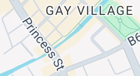A map of Princess St., in Gay Village