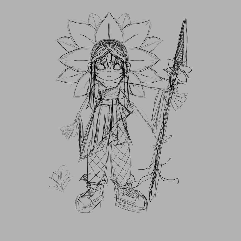 A sketch of a fullbody character.