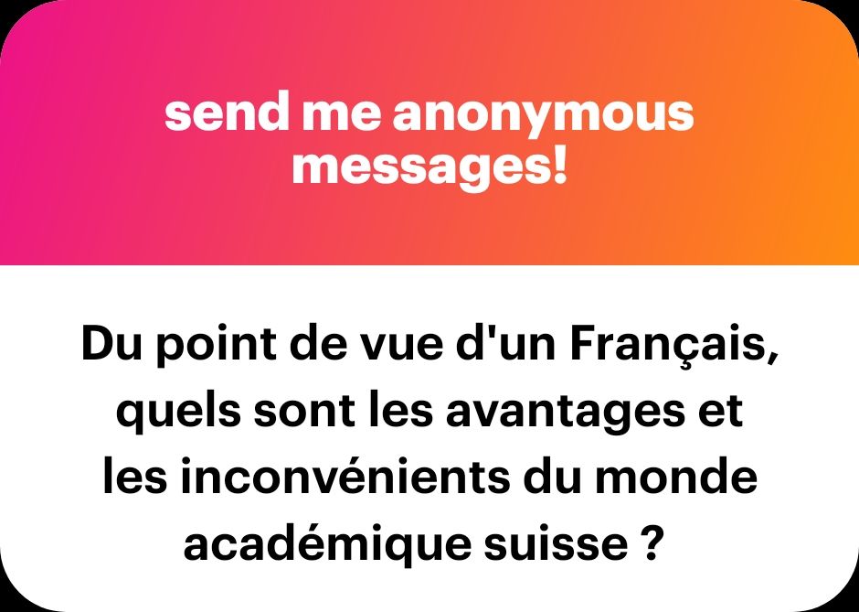 Du point de vue d'un Français, quels sont les avantages et les inconvénients du monde académique suisse ?