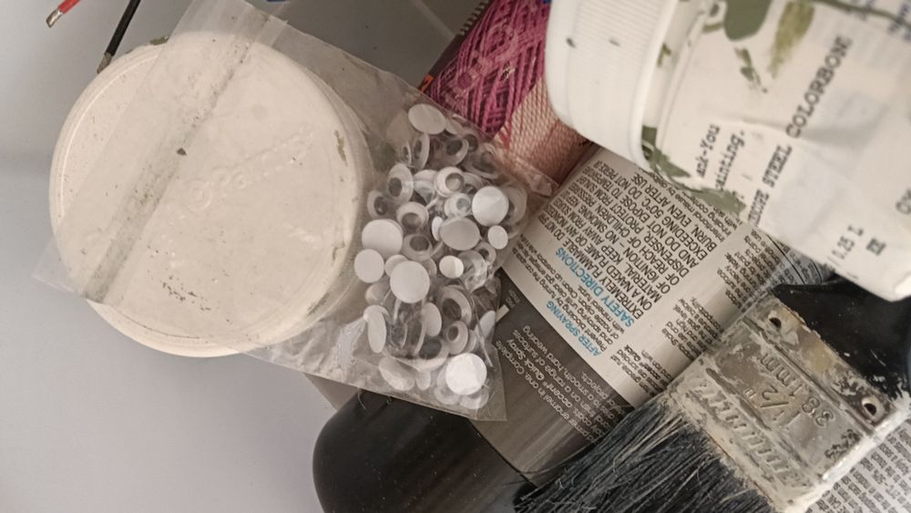 A bag of googly eyes. In my toolbox for some reason?