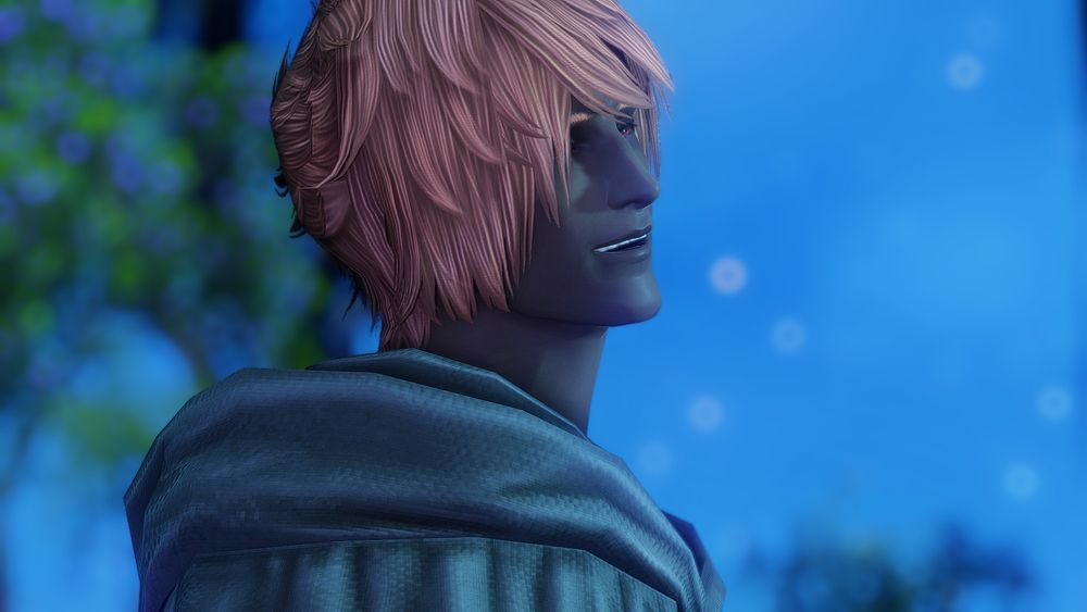 Despite the disappearance of his dear friend, Erichthonios looks back up at the sky with smile. His lips parting as he speaks to himself.