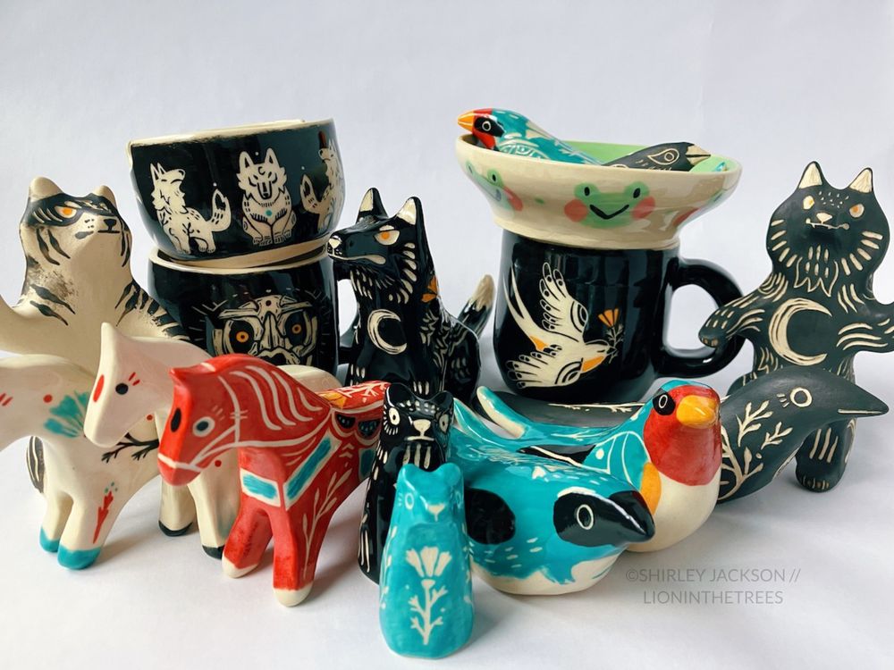 Group picture of all of my November Pottery