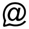 Chatmail logo ... The classical "@" sign but with a chat bublle on the lower left 

https://chatmail.at