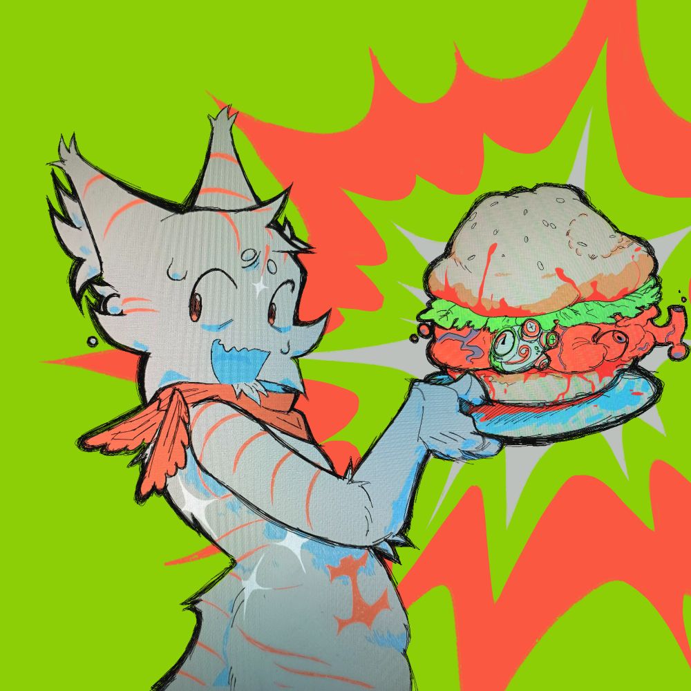 misha hitting the DINNER! - femtanyl cover
[if you look into the burger there's heavy tf2's heart :]]] ]