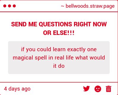 if you could learn exactly one magical spell in real life what would it do