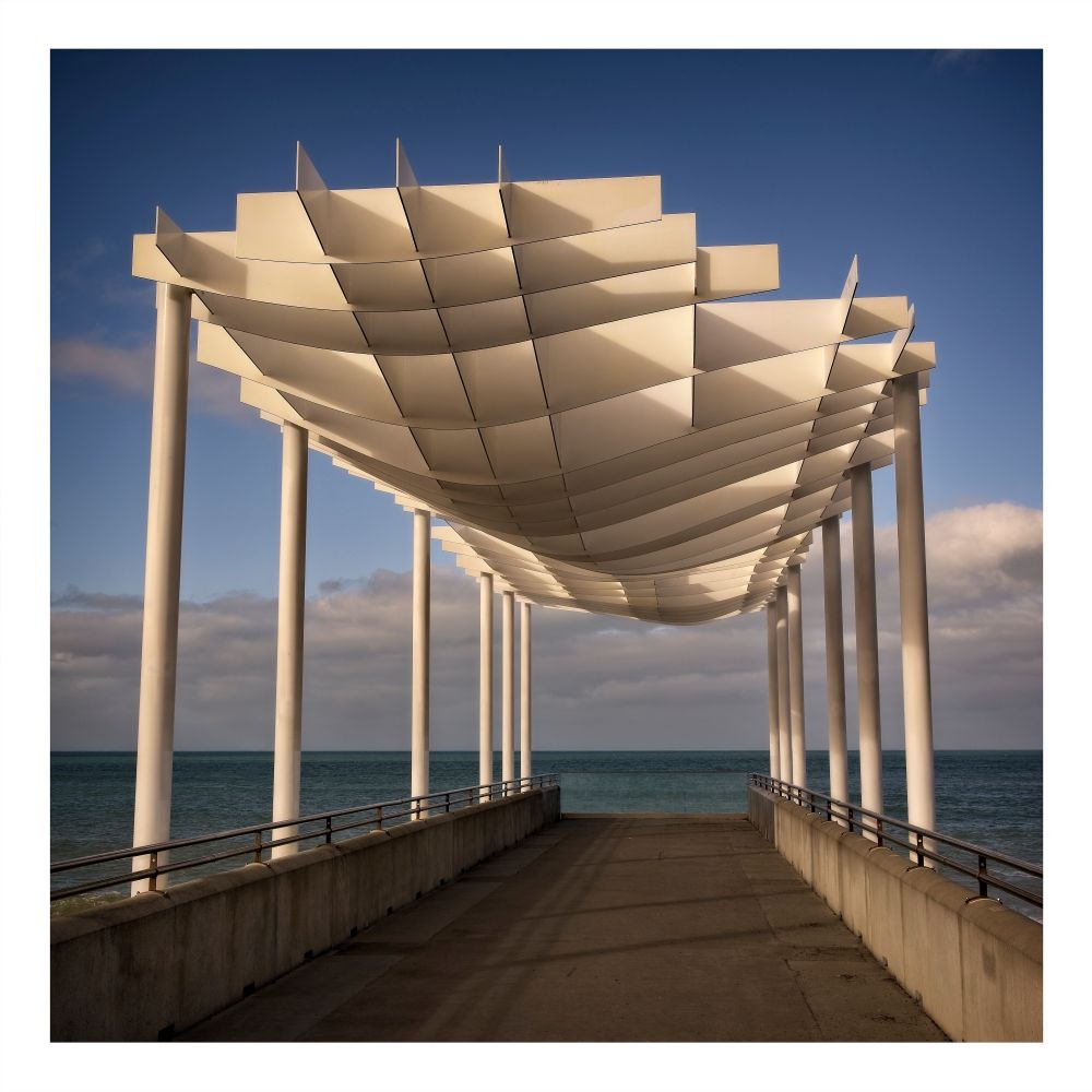 The viewing platform on the waterfront in Napier, NZ