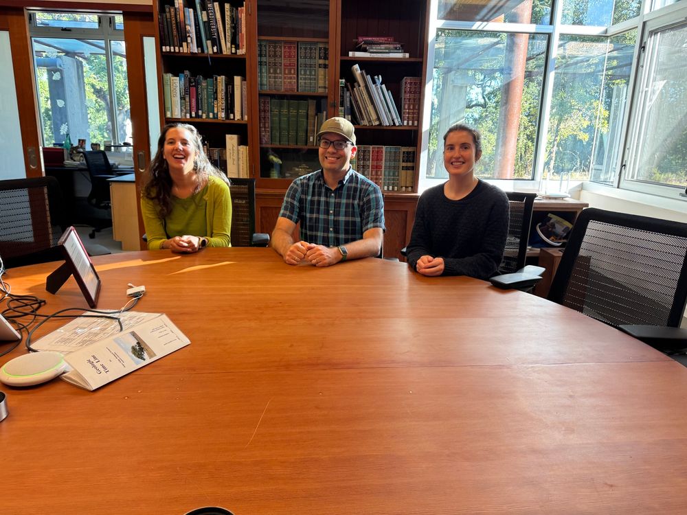 Laura, me, and Jo sitting at the coevolution table