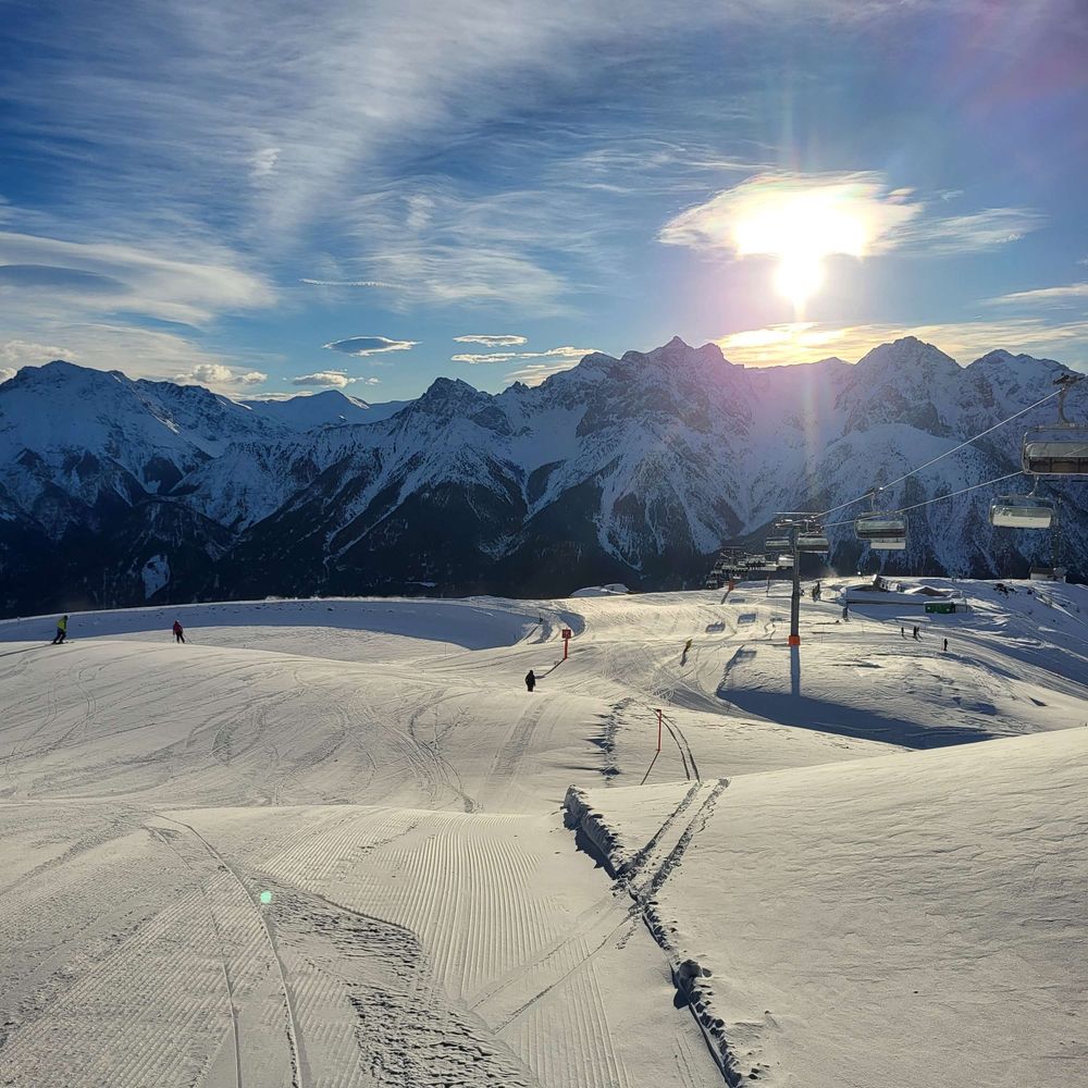 Skipisie in Scuol.