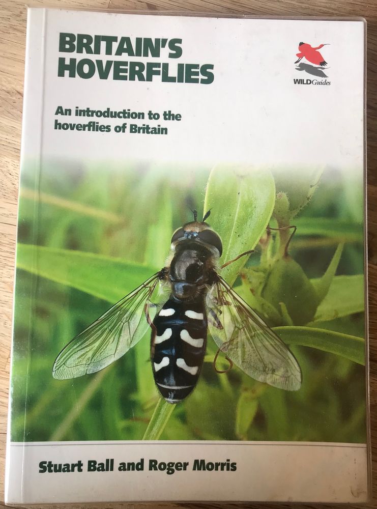 A photo of a book,  ‘Britain’s Hoverflies’ by Stuart Ball and Rodger Morris. 