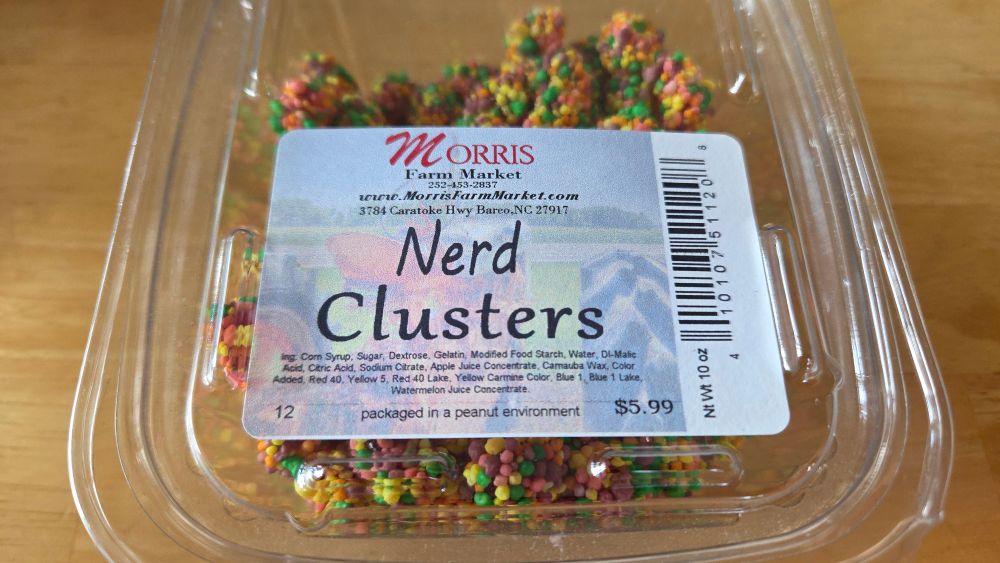 Candies called "nerd clusters"