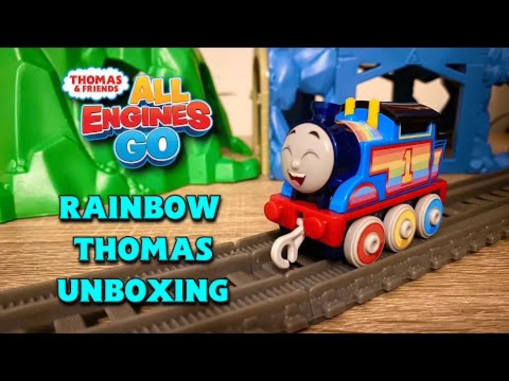 Thomas & Friends PUSH ALONG Rainbow Thomas UNBOXING!