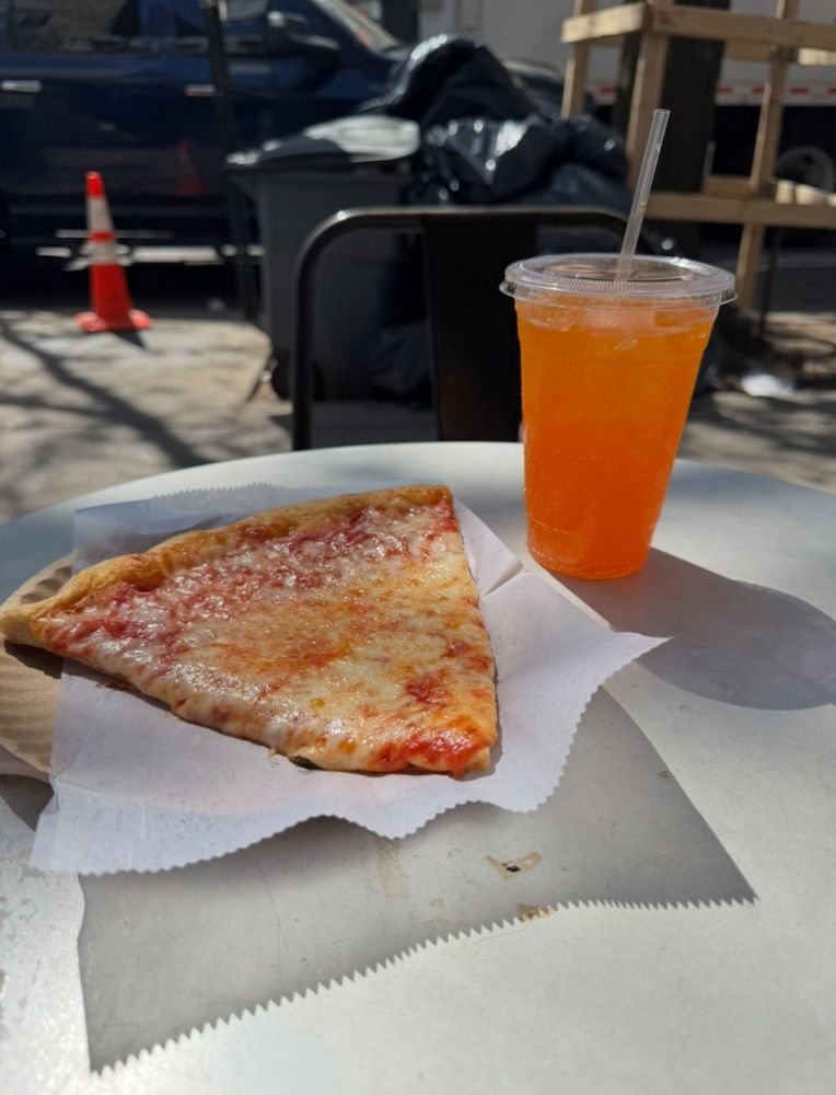 Despite changes in ownership, Norman Ave’s Greenpoint Original Pizza(pictured) still holds it down with reasonable prices, outdoor tables, and fresh fountain soda.